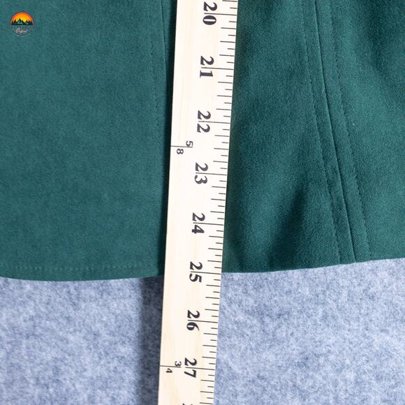 JM Collection Jacket Green Long Sleeve Pockets Button Front Women's Size 16 - Picture 7 of 10